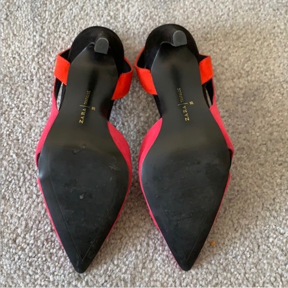 Red Zara heels 👠 size 5 - Picture 4 of 4